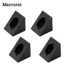 V-슬롯 블랙 앵글 코너 커넥터 90도 각도 브래킷 2020 알루미늄 프로파일 CNC 3D 프린터 DIY 부품, 01 1pcs
