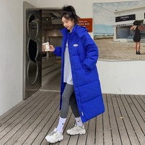 딜라이 여성 후드집업 다운 롱 패딩 빅사이즈 패딩코트