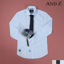[앤드지] 솔리드 세미 와이드 카라 드레스 셔츠 (BLA5WD1301)