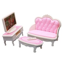 YSSHOP 귀여운 인형 집 가구 텔레비전 플라스틱 핑크 캐비닛 미니 가구 키트 아기 성인을위한 미니어처 창백한 집 선물, 분홍