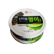 산마늘 명이나물 대공 장아찌 통조림 캠핑 175gx2통, 명이나물 대공 절임 175gx2통, 2개