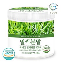 푸른들판 국내산 밀싹 분말 가루 100% 100gx1통, 1개, 없음
