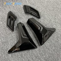 호환 Yamaha T-MAX TMAX 530 2017 2018 2019 턴 시그널 라이트 커버 테일 쉘 캡 매트 블랙, Shiny black