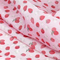 패브릭샵 대폭인견 미니미니 딸기