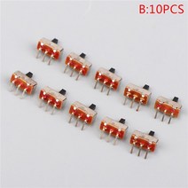 공구 부품 토글 스위치 SS12D00 인터럽터 온오프 미니 슬라이드 3 핀 1P2T 2 포지션 10 개, 02 B