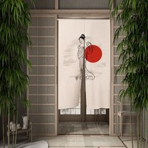 중문커튼 방풍 비닐 커튼 자석형 방한문 중문일본 문 커튼 식당 주방 우키요에 신사 파티션 드레이프 입구, 06 CLX00909_02 70x120cm