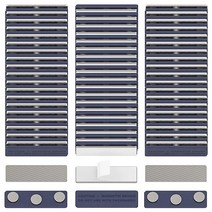 GREATMAG 이름 배지 자석 60개 자석 이름 배지 홀더 자석 이름 태그 3개 포함, 60Pack