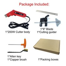 우드락 커터기 캇타기 스티로폼 절단기 휴대용 전기 폼 커터 그루빙 커팅 머신 핫 나이프 도구 와이어 로프 웨빙, FC200 G04, UK