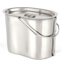 스텐레스 반합 군용 미군 티타늄 군대 사각반합 캠핑용압력밥솥 백패킹장비