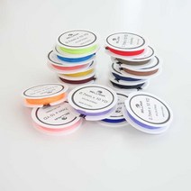 나일론 매듭실 0.7mm 비즈공예 줄 1롤, 네온오렌지