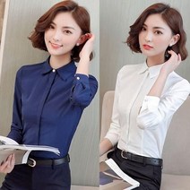 L.ONLIN SHOP여성 정장 셔츠 봄가을 긴팔 슬림핏 오피스룩 pck37 오버핏셔츠 여성블라우스 셔츠