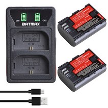 Batmax 2040mAh LP-E6N 배터리 일본 Panasinc 셀 + 캐논 6D 7D 5DS ES 90D R R5 R6 LED 듀얼 충전기, 04 2 battery 1 charger