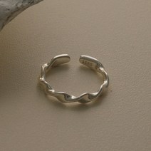 멜팅공방 실버925 꼬임 웨이브 오픈링 은반지 실반지 r1154