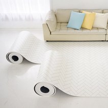 휴팡 애견매트 15T PVC DIY 롤매트 140 X 200cm, 디자인:헤링본화이트