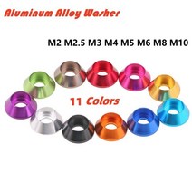 가스켓 오일 씰 M2 M3 M4 M6 M8 M10 알루미늄 와셔 컬러 양극 산화 컵 헤드 개스킷 11 색 옵션 볼트 스페이, 08 M10_08 Golden