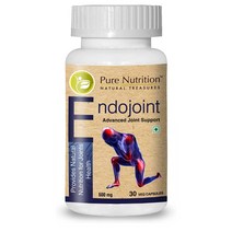 Pure Nutrition 퓨어 뉴트리션 에도조인트 500mg 터메릭 강황 알피니아 갈랑갈 보스웰리아 함유 30캡슐, 1세트
