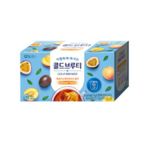 담터 콜드브루티 복숭아 패션후르츠 홍차 20T, 9개