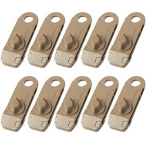 10 개/대 판매 천막 천막 바람 로프 클램프 천막 플라스틱 클립 캠핑 방풍 텐트 악어 클립 야외 캠핑, CHINA, 머드 컬러