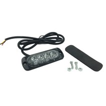 2x 12V-24V 4LED 트럭 스트로보 스코프 경찰 점멸 오토바이 라이트 Led 손전등 깜박이는 조명 레드 블루 앰, 한개옵션1, 03 Amber White, 1개