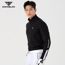 남성 골프 웨어 남자 기모 티 셔츠 일체형 레이어드 의류 운동 복 실외 스윙 퍼팅 스크린 실내 연습 장