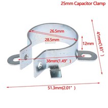 케이블글랜드 내구성 커패시터 클램프 브래킷 클램프 홀더 박수 25mm 30mm 35mm 40mm 장착 클립 주석 도금, 01 25mm