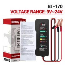 자동차 덴트 수리도구 자동차 DIY 공구 -170 24 오토바이 테스터 결함 감지기 배터리 테스터 디지털 발전기 테스터 진단 자동, 상자가 있는 bt-170