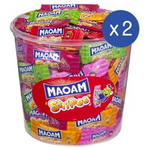 하리보 마오암 캔디 스트립 젤리 150입 1050g 2개 Maoam Stripes