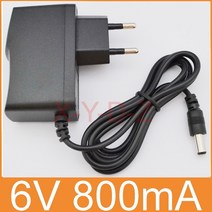 AC 100V240V 컨버터 어댑터 전원 공급 장치 EU 플러그 DC 55mm x 21mm 6V800mA 6V 08A 800mA 1 개