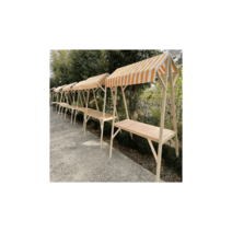 플리마켓 테이블 부스 야시장 나무부스 나무매대 행사, 150x60x2캐노피식탁보깃발천따뜻한조명