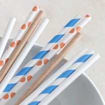 친환경 카페 종이빨대 스타벅스 빨대 페이퍼 스트로우 25p, 내츄럴