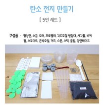 탄소 전지 만들기 실험 키트 5인용 과학용품 과학실험키트
