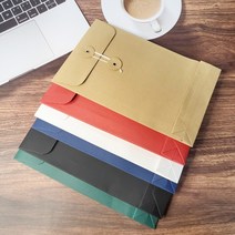 컬러 종이 단추봉투 카드 엽서 팬시 봉투 A5세로 남색