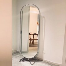 회전 고급 실버 스테인레스 이동식 전신 스탠드 거울 각도 조절 옷가게 피팅룸 드레스룸 인테리어, 다른, 나비 거울 길이 59 너비 46 높이 169cm, 아니요, 나비모양받침  길이59 폭46 높이169cm