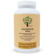 MOUNTAIN TOP Magnesium 마운틴탑 마그네슘 300mg 300 캡슐, 기본, 1개