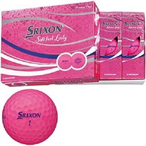 던롭 스릭슨 SOFT FEEL LADY 골프공 12구 핑크 화이트 레이디골프 [일본배송], 패션핑크