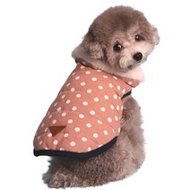 윙키뉴욕 겨울 강아지옷 강아지패딩 강아지 애견 반려견 소형견 대형견 겨울 점퍼 조끼 외출복 아우터 후리스 후드, 핑크