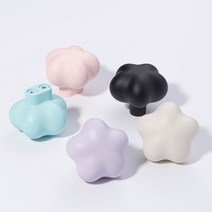 스타리안(12mm) 가구 서랍손잡이 아연 ABS 아이보리/베이비핑크/베이비퍼플/민트/블랙 52x40mm DH-623, 1.스타리안(DH-623), 베이비퍼플, 미니드라이버세트, 1개