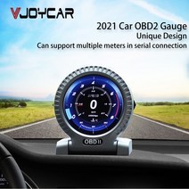2021 최신 v10 자동차 hud obd2 스마트 게이지 헤드, 로즈 핑크