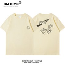 230g 맞춤형 헤비 코튼 반팔 티셔츠 남성 여름 느슨한 어퍼 의류 커플 모든 경기 바닥 셔츠 반팔 ins 모노타임 헤이즐모드 럭키슈에뜨 맥커스 허그본
