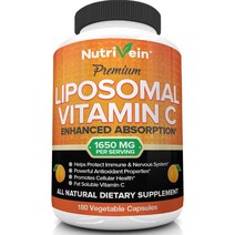 뉴트리빈 리포소말 리포솜 비타민C Nutrivein Liposomal Vitamin C 1650mg 180캡슐