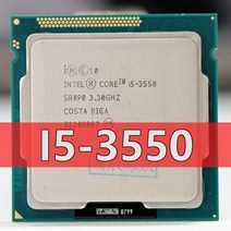 인텔 코어 i5-3550 i5 쿼드 프로세서 (6M 캐시 3.3GHz) LGA1155 PC 컴퓨터 데스크탑 CPU, 한개옵션0