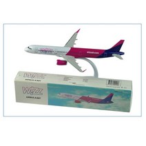 비행기 모형 다이캐스트 항공기 장난감 키덜트 전시용 피규어 a321 모델 wizz air 22cm 조립 수지베이스 정적 디스플레이 여객기 어린이 기념품 컬렉션, a