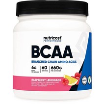 Nutricost BCAA 파우더 - 2:1:1 (라즈베리 레모네이드) 60회 분량, 90 Servings (Pack of 1), Grape