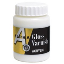 알파색채 글로스 바니쉬 250ml 광택효과 빠른 건조 그림 마감작업 방수처리 우드 마감제 코팅제 유지력향상, 단품
