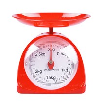 에스앤몰 아날로그 주방저울 음식 요리 무게 측정 계량 눈금 저울, 3kg (색상랜덤)