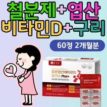 종근당 철분제 엽산 비타민D 비타민B12 구리 비타민E 햄철 헴철 식약처인증 건강기능식품 비타민B