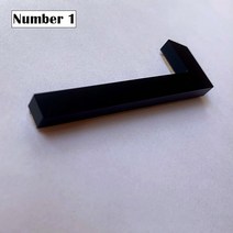 아크릴 표지판 화장실 돌출 간판 현판 LED 미니 문패 텃밭 스카시 계좌번호 실내 안내판 도로명주소판 카페 현대 집 번호 문 주소 우편함 디지털 야외 기호 블랙, 2