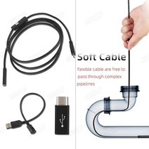 씨씨티비 소형 매장 cctv 야외 무선카메라 8mm 유형 c 내시경 카메라 유연한 모바일 boroscope usb 카메라 proble 스마트 폰 비디오 내시경 안드로이드, 5m, 부드러운 케이블