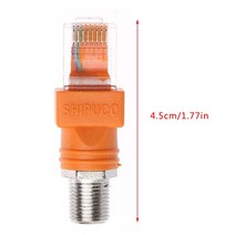 F- 타입 커넥터 RF 암컷에서 RJ45 수컷 동축 동축 배럴 커플러 어댑터