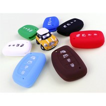 [3G MALL] 투싼IX 올뉴투싼 실리콘 키케이스 스마트키 커버 용품, 스카이